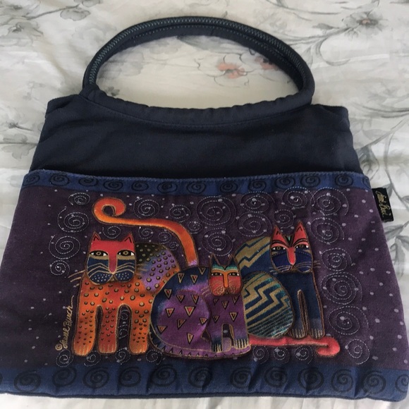 Laurel Burch tote bag cats - Picture 2 of 12